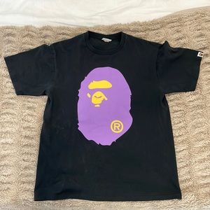 Black Bape shirt.